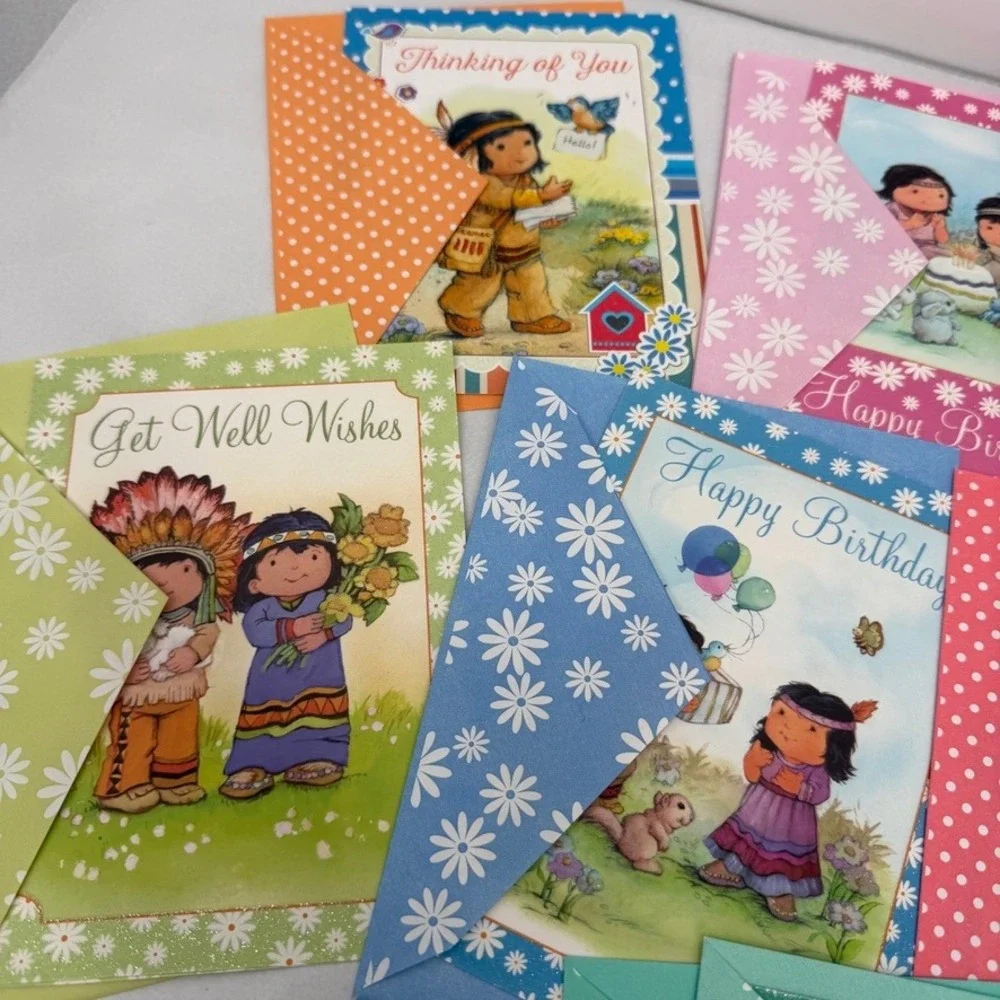 St Labre Indian School Greeting Cards LOT Ellie Colton Art Assorted Ephemera